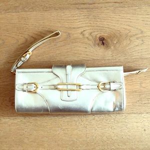 Gold jimmy choo wristlet circa 2006